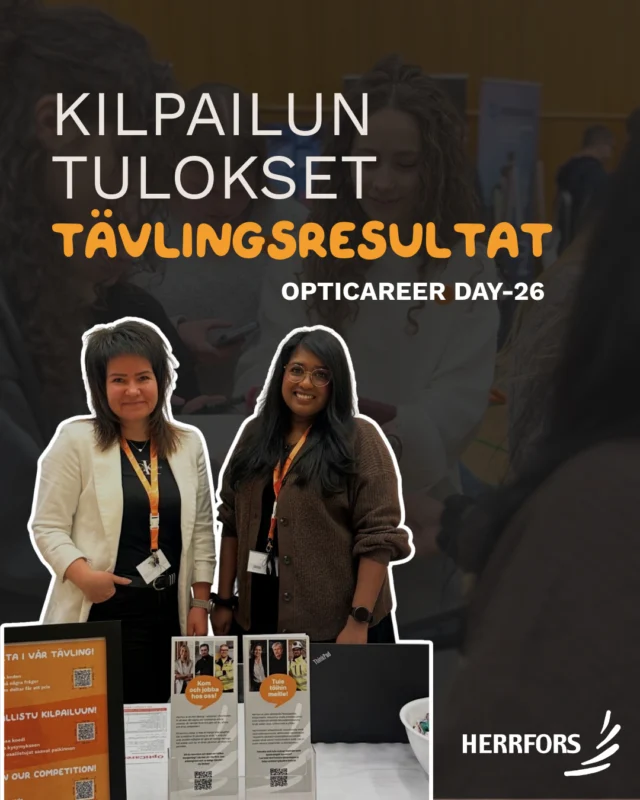 (FI/SVE) Kiitos kaikille OptimaCareerDayn kilpailuun osallistuneille! 🎉⁠
325 vastausta ja 110 täydet pisteet, tiesitkö vastauksen vaikeimpaan kysymykseen? ⚡🔌⁠
⁠
//⁠
⁠
Tack till alla som deltog i tävlingen på OptimaCareerDay! 🎉⁠
325 svar och 110 med full pott, visste du svaret på den svåraste frågan? ⚡🔌⁠
⁠
#herrfors #opticareerday26 #opticareerday